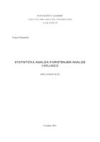 Statistička analiza korištenjem analize varijance