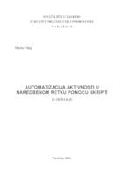 Automatizacija aktivnosti u naredbenom retku pomoću skripti