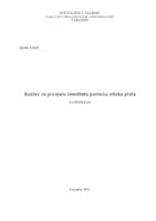 Sustav za provjeru identiteta pomoću otiska prsta