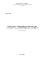 Važnost poslovnih pregovora i vještina komuniciranja u međunarodnom okruženju