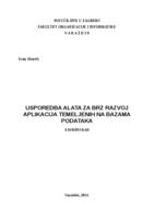 Usporedba alata za brz razvoj aplikacija temeljenih na bazama podataka