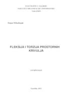 Fleksija i torzija prostorne krivulje