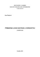 Primjena Lean sustava u zdravstvu