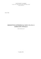 Semantička integracija Web usluga u mobilnom okružju