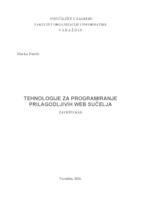 Tehnologije za programiranje prilagodljivih web sučelja