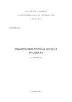 Financijsko-tržišna ocjena projekta