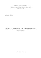 Učinci i organizacija timskog rada