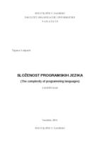 Složenost programskih jezika