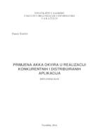 Primjena Akka okvira u realizaciji konkurentnih i distribuiranih aplikacija