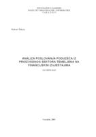 Analiza poslovanja poduzeća iz proizvodnog sektora temeljena na financijskim izvještajima