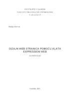 Dizajn web stranica pomoću alata Expression web