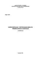 Horizontalna i vertikalna analiza financijskih izvještaja
