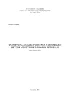 Statistička analiza podataka korištenjem metoda višestruke linearne regresije