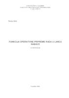 Funkcija operativne pripreme rada u lancu nabave