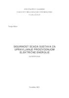 Sigurnost SCADA sustava za upravljanje proizvodnjom električne energije