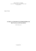 Utjecaji komunikacije menadžera na motivaciju zaposlenika