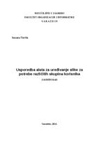 Usporedba alata za uređivanje slike za potrebe različitih skupina korisnika