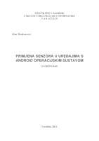 Primjena senzora u uređajima s Android operacijskim sustavom