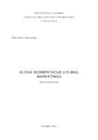 Uloga segmentacije u e-mail marketingu