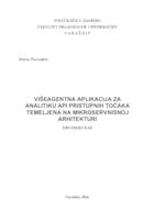 Višeagentna aplikacija za analitiku API pristupnih točaka temeljena na mikroservisnoj arhitekturi