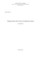 Financijske institucije Europske unije