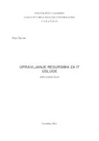 Upravljanje resursima za IT usluge