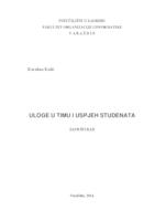 Uloge u timu i uspjeh studenata