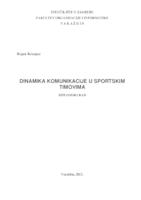 Dinamika komunikacije u sportskim timovima  