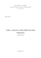 HTML 5 Canvas s implementacijom primjera