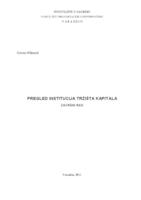 Pregled institucija tržišta kapitala