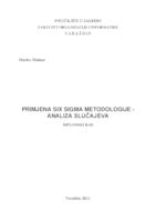 Primjena Six Sigma metodologije- analiza slučajeva