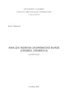 Analiza indeksa Zagrebačke burze (CROBEX, CROBEX10)
