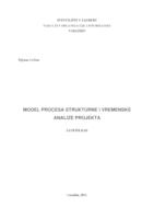 Model procesa strukturne i vremenske analize projekta