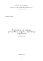 Predviđanje potražnje za proizvodima/uslugama u odabranoj organizaciji