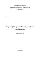 Uloga projektnog menadžmenta pri agilnom razvoju softvera