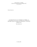 Autentifikacija osobe temeljem geometrije dlana uz primjenu teorije grafova