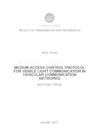 Medium access control protocol for visible light communication in vehicular communication networks
