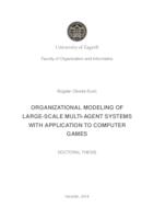 Organizational Modeling of Large-Scale Multi-Agent Systems with Application to Computer Games