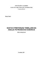 Sustavi preporuke temeljeni na analizi potrošacke košarice