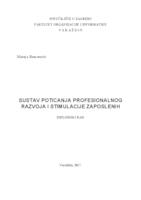 Sustav poticanja profesionalnog razvoja i stimulacije zaposlenih