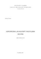 Usporedba Javascript programskih okvira