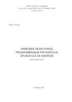 Primjena reaktivnog programiranja pri razvoju aplikacija za Android