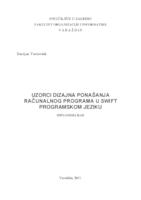 Uzorci dizajna ponašanja računalnog programa u Swift programskom jeziku