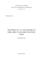 Upotreba IKT-a u poduzećima po zemljama članicama Europske unije