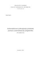 Automatizirano prikupljanje podataka pomoću automatizacije preglednika