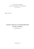 Uzorci dizajna u programskom okviru Spring