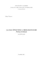 Uloga špeditera u međunarodnom poslovanju