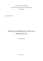 Razvoj korisničkog sučelja u Knockout.js