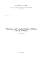 Vizualizacija osnovnih algoritama teorije grafova