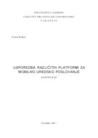 Usporedba različitih platformi za mobilno uredsko poslovanje